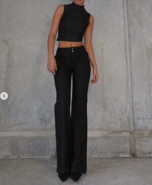 NakedVice Gwen Pants Black Size Medium Mid rise